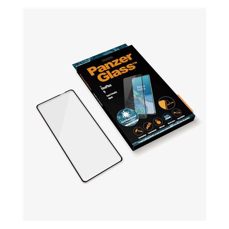 PanzerGlass | Screen protector - glass | OnePlus 9 | Tempered glass | Black | Transparent - 2